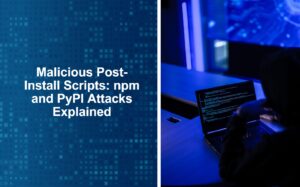 hacker coding on computer