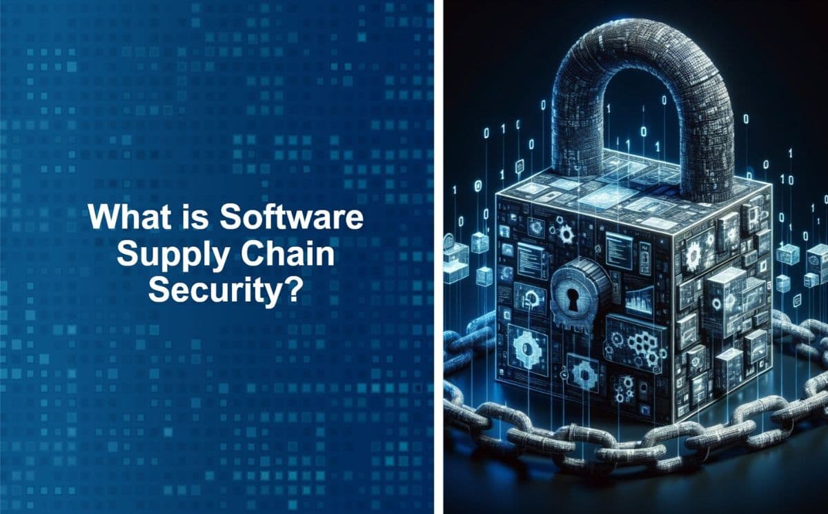 lock securing a software supply chain